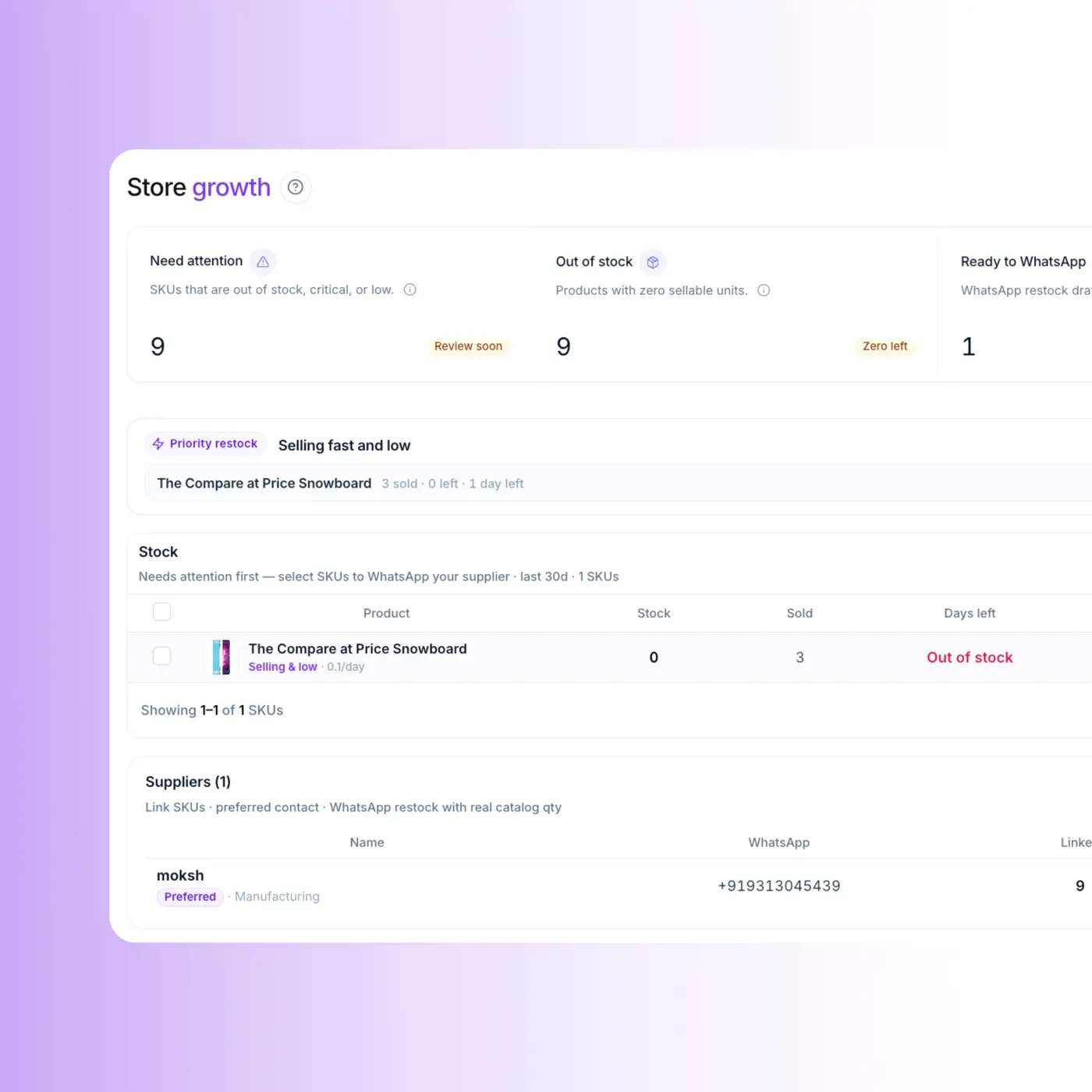TopEdge Live stock product screenshot